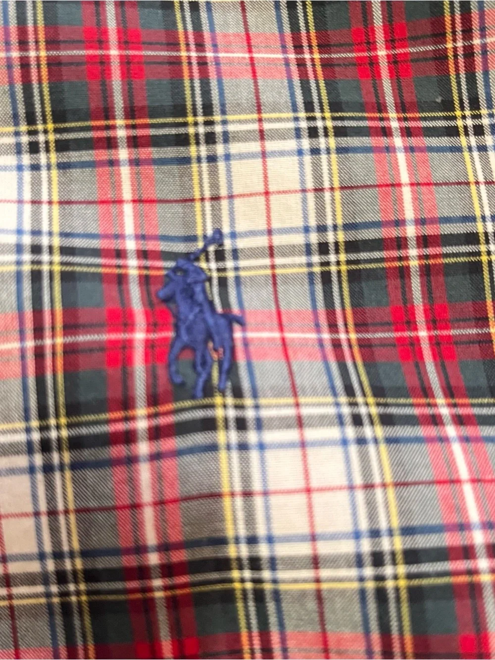 Polo Ralph Lauren Classic Fit Shirt Mens XL Plaid Button Down Long Sleeve Cotton